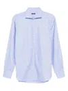 Barba Napoli Light Blue Long-sleeve Barba Shirt In Blue