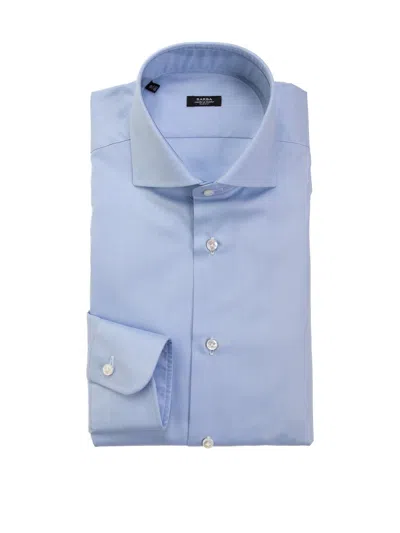 Barba Napoli Light Blue Long-sleeved Shirt