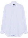 Barba Napoli Barba Button-down Cotton Shirt In Blue