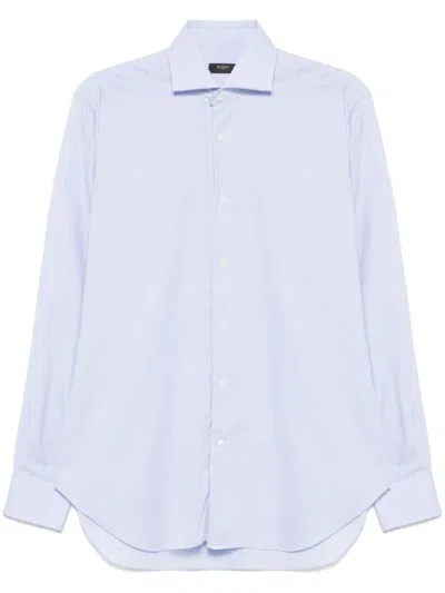 Barba Napoli Light Blue Long Sleeves Cotton Shirt