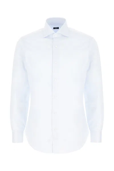 Barba Napoli Light Blue Poplin Shirt