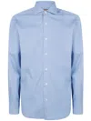 Barba Napoli Light Denim Shirt In Blue