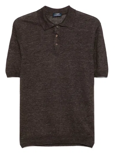 Barba Napoli Linen Polo Shirt