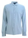 Barba Napoli Long-sleeve Button-down Shirt In Blue