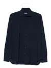 Barba Napoli Long-sleeve Button-down Shirt In Blue