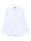 Barba Napoli Long-sleeve Button-up Shirt In Blue