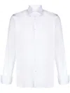 Barba Napoli Long-sleeve Buttoned Shirt In White