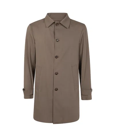 Barba Napoli Long Sleeve Casual Jacket In Brown