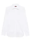 Barba Napoli Long-sleeve Cotton Shirt In White