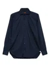 Barba Napoli Long-sleeve Cotton Shirt In Black
