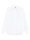 Barba Napoli Long-sleeve Cotton Shirt In White