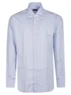 Barba Napoli Long Sleeve Neck Shirt In Azzurro