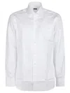 Barba Napoli Long Sleeve Neck Shirt In Bianco