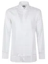 Barba Napoli Long Sleeve Neck Shirt In White