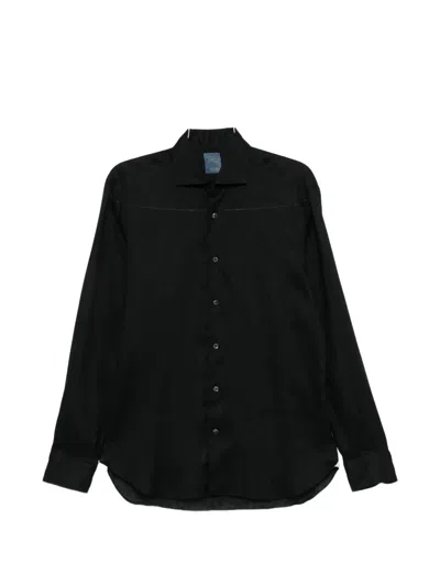 Barba Napoli Long-sleeve Shirt In Black