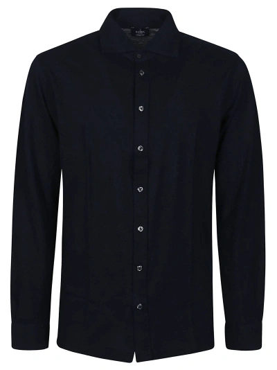 Barba Napoli Long Sleeve Shirt In Blu