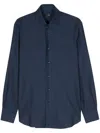 Barba Napoli Long-sleeve Shirt In Blue