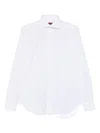 Barba Napoli Long-sleeved Button-up Shirt In White