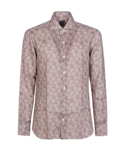 Barba Napoli Long-sleeved Shirt In Multicolor