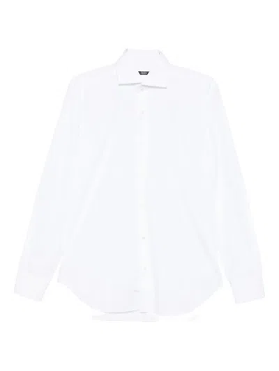 Barba Napoli Long-sleeved Shirt In White