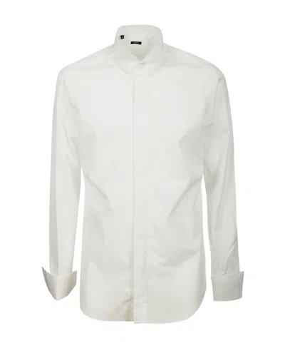Barba Napoli Long-sleeved Shirt In White
