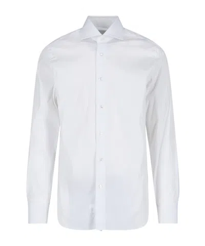 Barba Napoli Long-sleeved Shirt In White