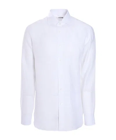 Barba Napoli Long-sleeved Shirt In White