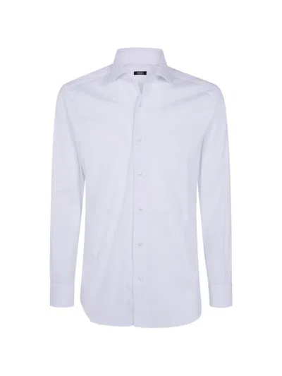 Barba Napoli Classic Stretch Shirt In Yellow