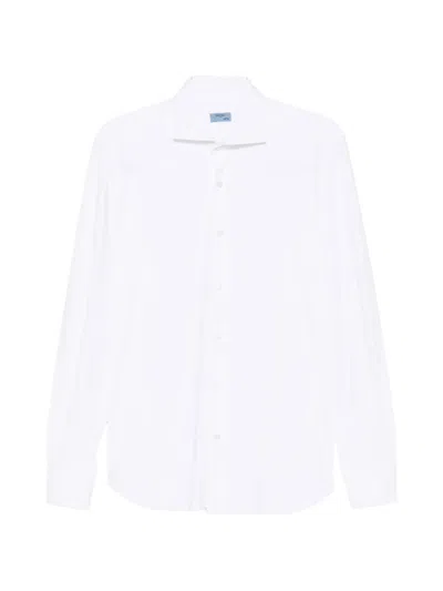 Barba Napoli Long-sleeve Button-fastening Shirt In Yellow