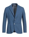 Barba Napoli Man Blazer Blue Size 44 Cotton