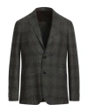 Barba Napoli Man Blazer Dark Green Size 42 Virgin Wool, Cotton, Silk