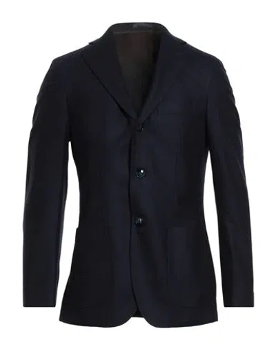 Barba Napoli Man Blazer Midnight Blue Size 42 Virgin Wool