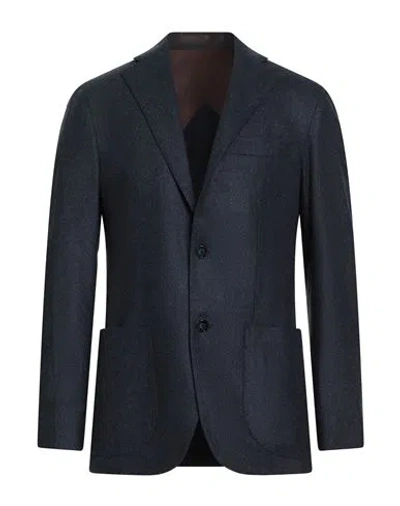 Barba Napoli Man Blazer Navy Size 44 Virgin Wool In Blue