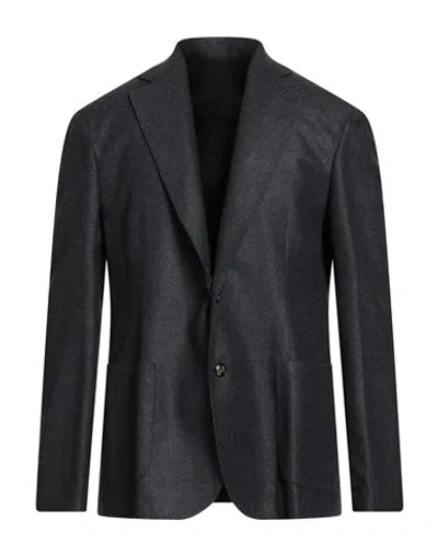 Barba Napoli Man Blazer Navy Size 46 Virgin Wool, Cashmere In Blue