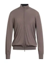 Barba Napoli Man Cardigan Light Brown Size 46 Virgin Wool In Nude