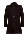 Barba Napoli Man Coat Dark Brown Size 40 Wool, Polyamide