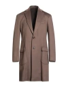 Barba Napoli Man Coat Taupe Size 44 Cashmere In Brown