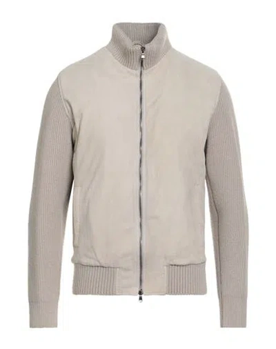 Barba Napoli Man Jacket Beige Size 44 Leather In Neutral