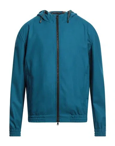 Barba Napoli Man Jacket Deep Jade Size 40 Virgin Wool In Green