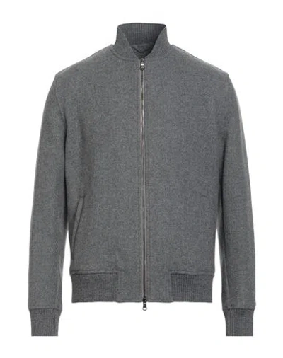 Barba Napoli Man Jacket Grey Size 46 Virgin Wool In Gray