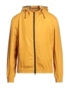 Barba Napoli Man Jacket Ocher Size 44 Virgin Wool In Yellow