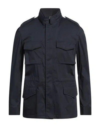 Barba Napoli Man Jacket Midnight Blue Size 46 Cotton, Polyamide, Elastane