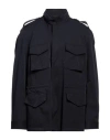 Barba Napoli Man Jacket Midnight Blue Size 46 Nylon, Elastane