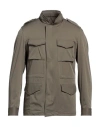 Barba Napoli Man Jacket Military Green Size 38 Nylon, Elastane