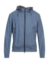 Barba Napoli Man Jacket Pastel Blue Size 38 Virgin Wool