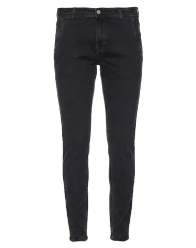 Barba Napoli Man Jeans Black Size 36 Cotton, Elastane