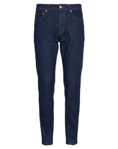Barba Napoli Man Jeans Blue Size 33 Cotton, Elastane