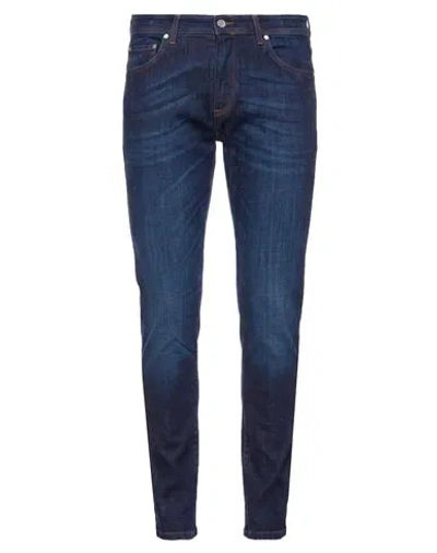 Barba Napoli Man Jeans Blue Size 36 Cotton, Elastane
