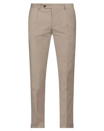 Barba Napoli Man Pants Beige Size 38 Polyester, Wool, Elastane