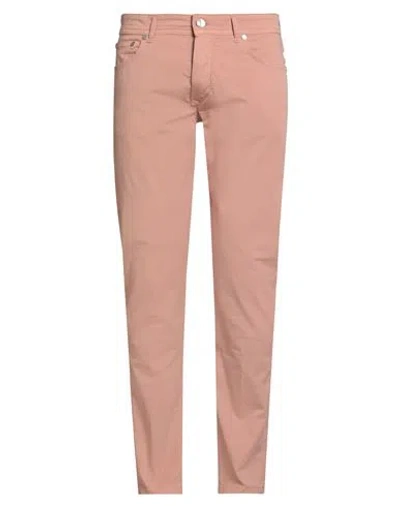 Barba Napoli Man Pants Blush Size 35 Cotton, Elastane